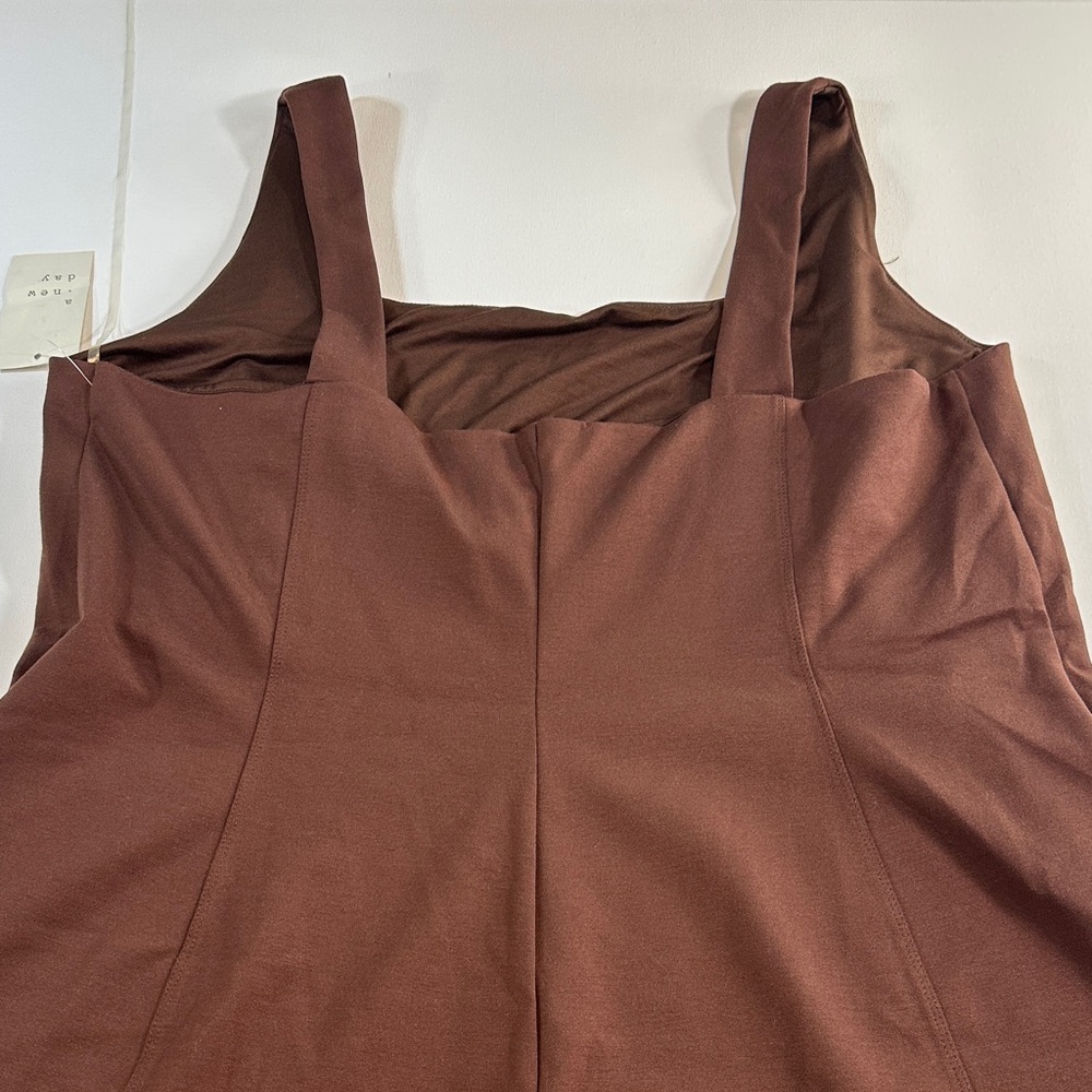 A New Day Brown Maxi Dress NWT Size XL - Picture 7 of 7